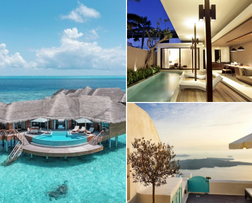 Luxury Travel Destinations & Dream Vacation Ideas cover photo collage