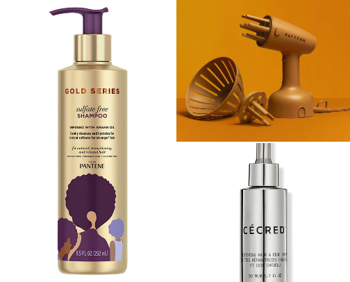 Low porosity hair tips and products cover photo collage