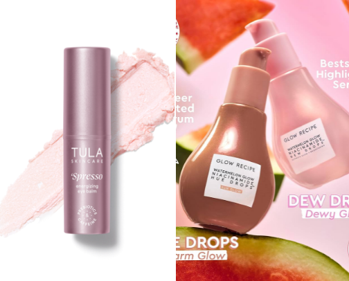 Skincare that gives makeup effect cover photo collage