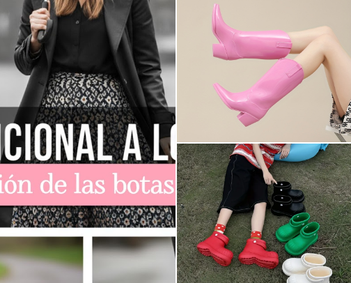 Llena de estilo los días lluviosos cover photo collage