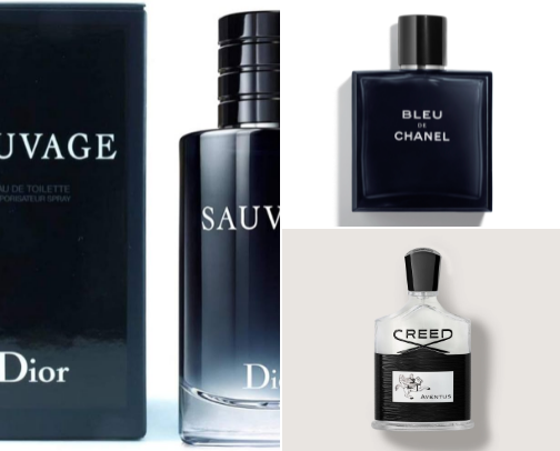 Man parfum cover photo collage