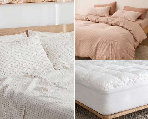 Everything you NEED for the comfiest bed you’ll ever sleep on cover photo collage