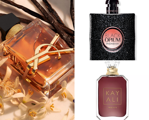 fragrance recommendations🍯🩵🌸 cover photo collage