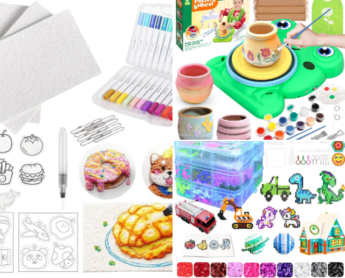 Crafts and activities for kids cover photo collage