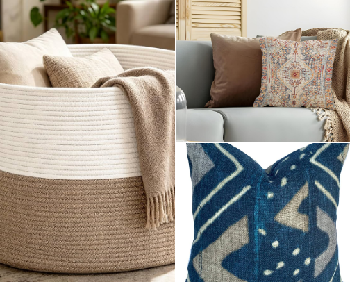 Artisan & Global-Inspired Room Decor cover photo collage