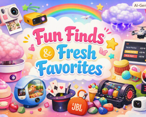Fun Finds & Fresh Favorites cover photo collage