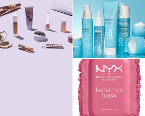 Beauty supply/Skincare products cover photo collage