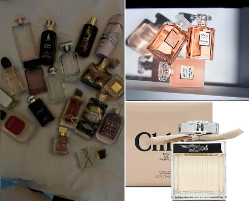 amazing perfumes cover photo collage