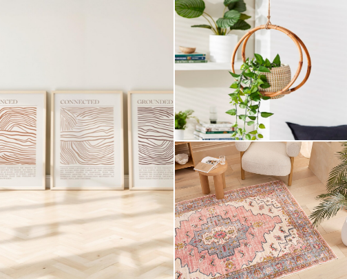 Boho decor that I'm loving! cover photo collage
