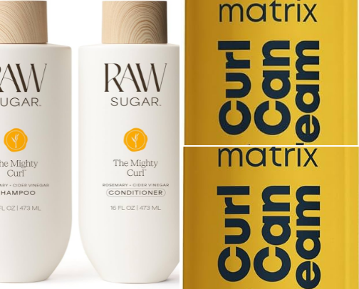 My favorite Curly Hair Products cover photo collage