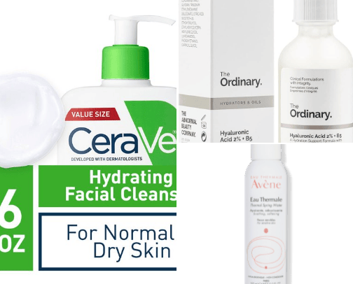 Skin care cover photo collage