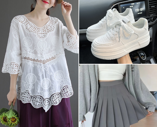 16 Korean Outfits = 30 Days of Outfits. No Thinking Needed cover photo collage