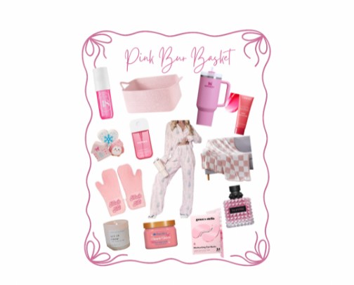 Pink Holiday Bur Basket 💝 cover photo collage