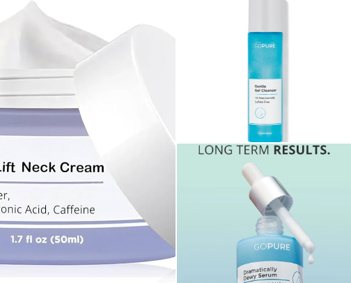 GoPure skincare cover photo collage