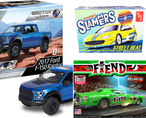 New To Model Building - How to find and build your first model car with Snap Kits. cover photo collage