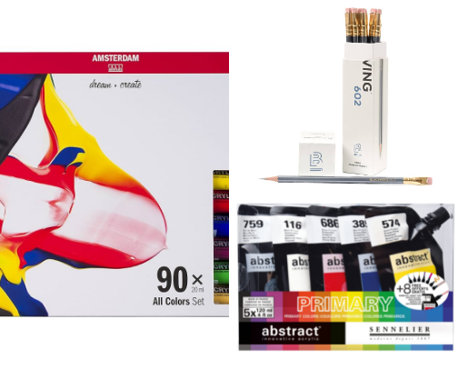 Professional Art Supplies for Advanced Artists cover photo collage