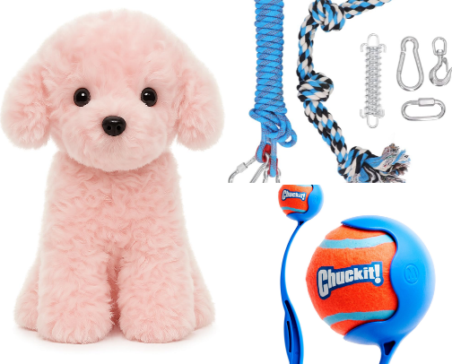 Pink Dog Toys: Viral Pet Finds Every Pup Loves cover photo collage