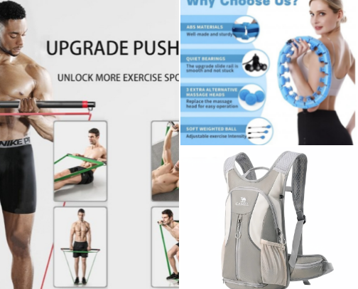 My Fitness Haul cover photo collage