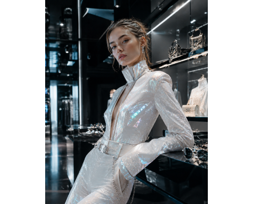 AI Luxury Lifestyle & Future Fashion cover photo collage