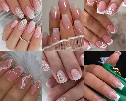 Stick on nails cover photo collage