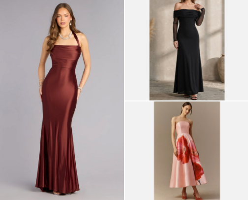 Dresses that gives ✨MAIN CHARACTER✨ cover photo collage