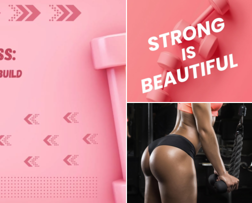 On the go workouts for Nurses, Moms, and Women who need to turn off their brains and sweat it out!! cover photo collage