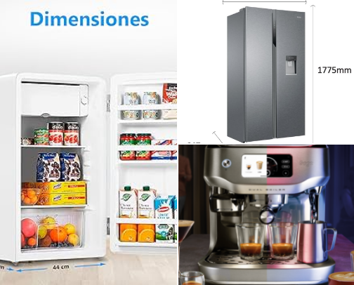 ELCTRODOMESTICOS PARA TU HOGAR:CAFETERAS:MICROONDAS,FREIDORAS,NEVERAS,LAVADORAS,ETC.💻☀️ cover photo collage