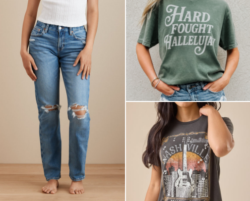 Tee Shirts and Jeans Kinda Girl cover photo collage