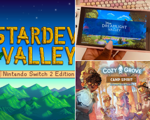Nintendo switch  cozy Games on a Budget Cozy Girlies  Edition 🎮 🌸 cover photo collage