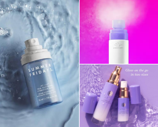 my fav facial mists 💨 cover photo collage