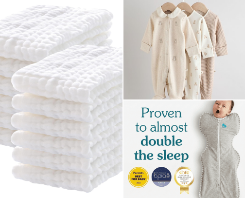 Baby/Newborn must-haves cover photo collage