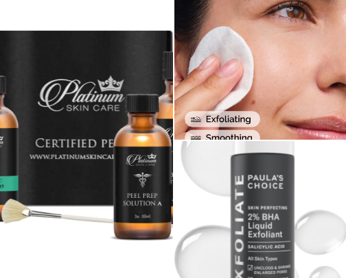 Best Clinical Home Chemical Peels & Exfoliators for Hyperpigmentation, Wrinkles, Fine Lines, Acne & Large Pores cover photo collage
