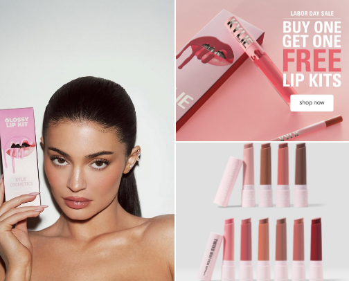 Kylie cosmetics cover photo collage