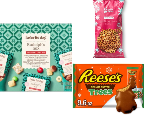 fun winter snack finds 🍿🍫☃️ cover photo collage