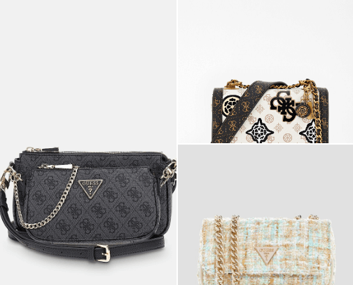 Guess bags cover photo collage