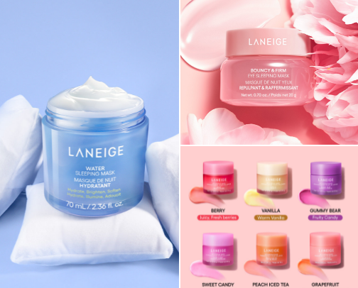 Laneige BEST products cover photo collage
