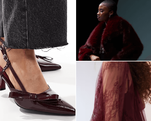Burgundy pieces ! cover photo collage