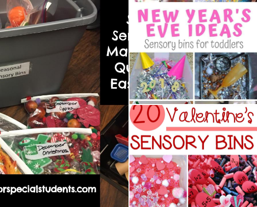 Learning through sensory cover photo collage