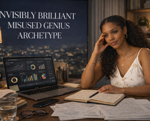 Archetype: Invisibly Brilliant (Misused Genius) cover photo collage