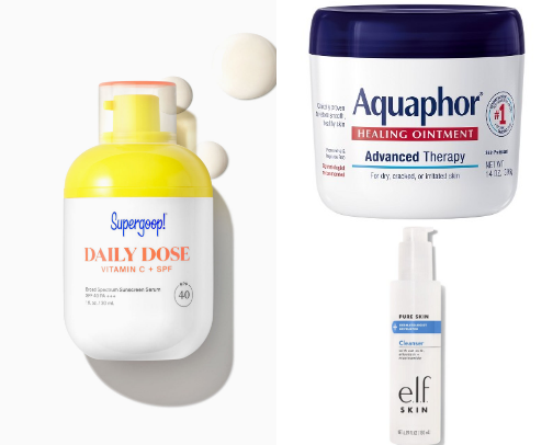 Skin care cover photo collage