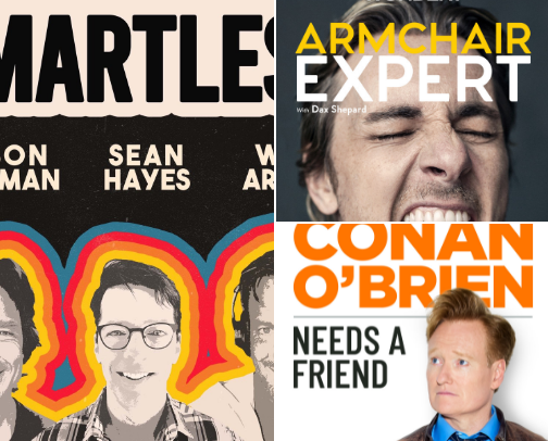 Show-Stopping Audio: 20 Podcasts I Secretly Look Forward to Listening To cover photo collage