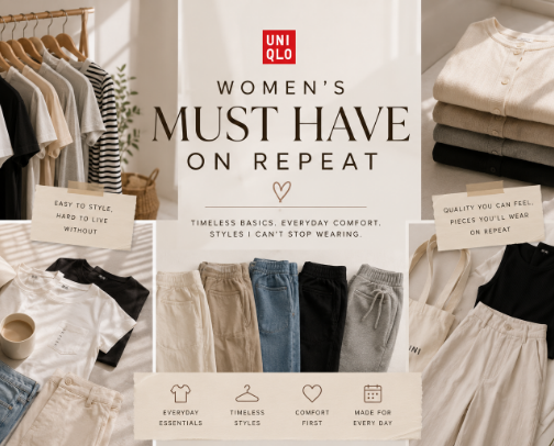 If I Had to Start My Wardrobe Over, I’d Buy These from UNIQLO ⭐ cover photo collage
