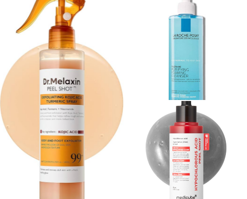 “Skincare Essentials for Clear, Glowing Skin” cover photo collage