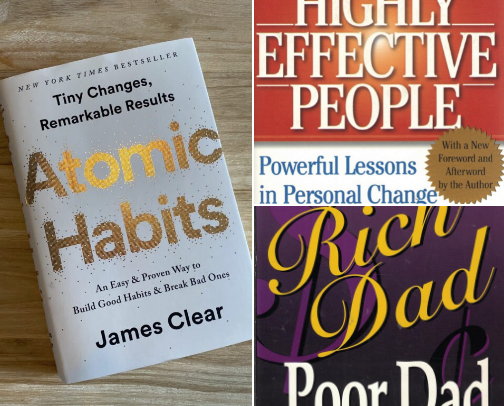 The Ultimate Reading List for Success, Wealth, and Happiness cover photo collage