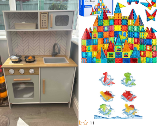 My favourite toys for toddlers cover photo collage