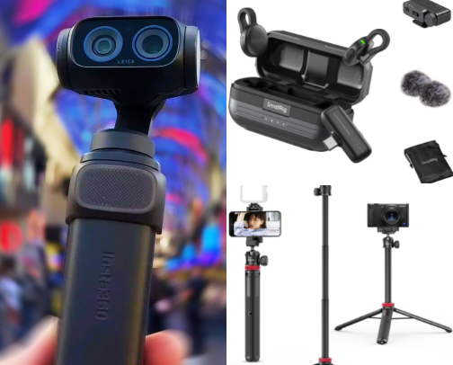 Insta360 Luna Ultra cover photo collage