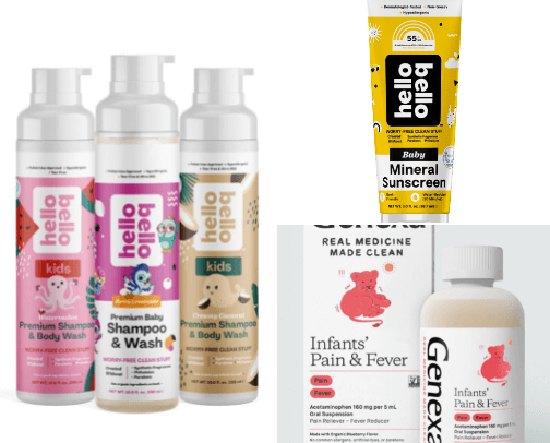Favorite baby/toddler products! Clean ingredients! Low toxins! cover photo collage