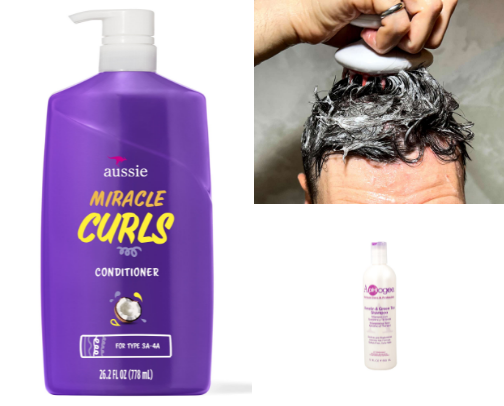 Products I use for my Curly Hair cover photo collage