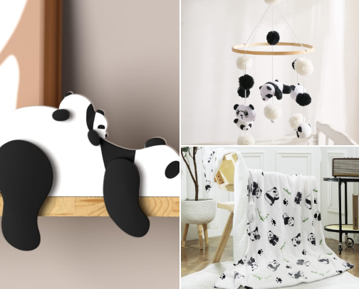 Panda themed nursery!🐼 cover photo collage