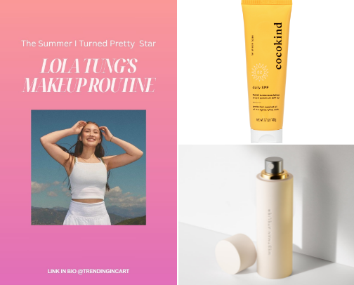 Lola Tung’s Makeup (tsitp) cover photo collage